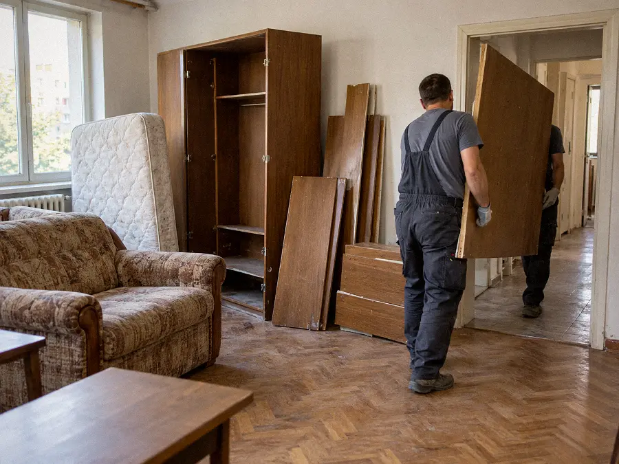 Подготовка за изнасяне и извозване на стари мебели